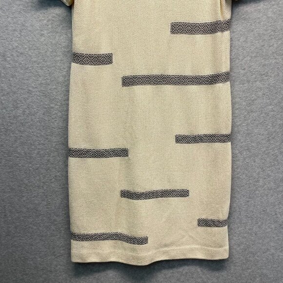 St‎ John Wool Blend Dress Womens 4 Cream Shift Short Sleeve Silk Lined - Picture 3 of 13